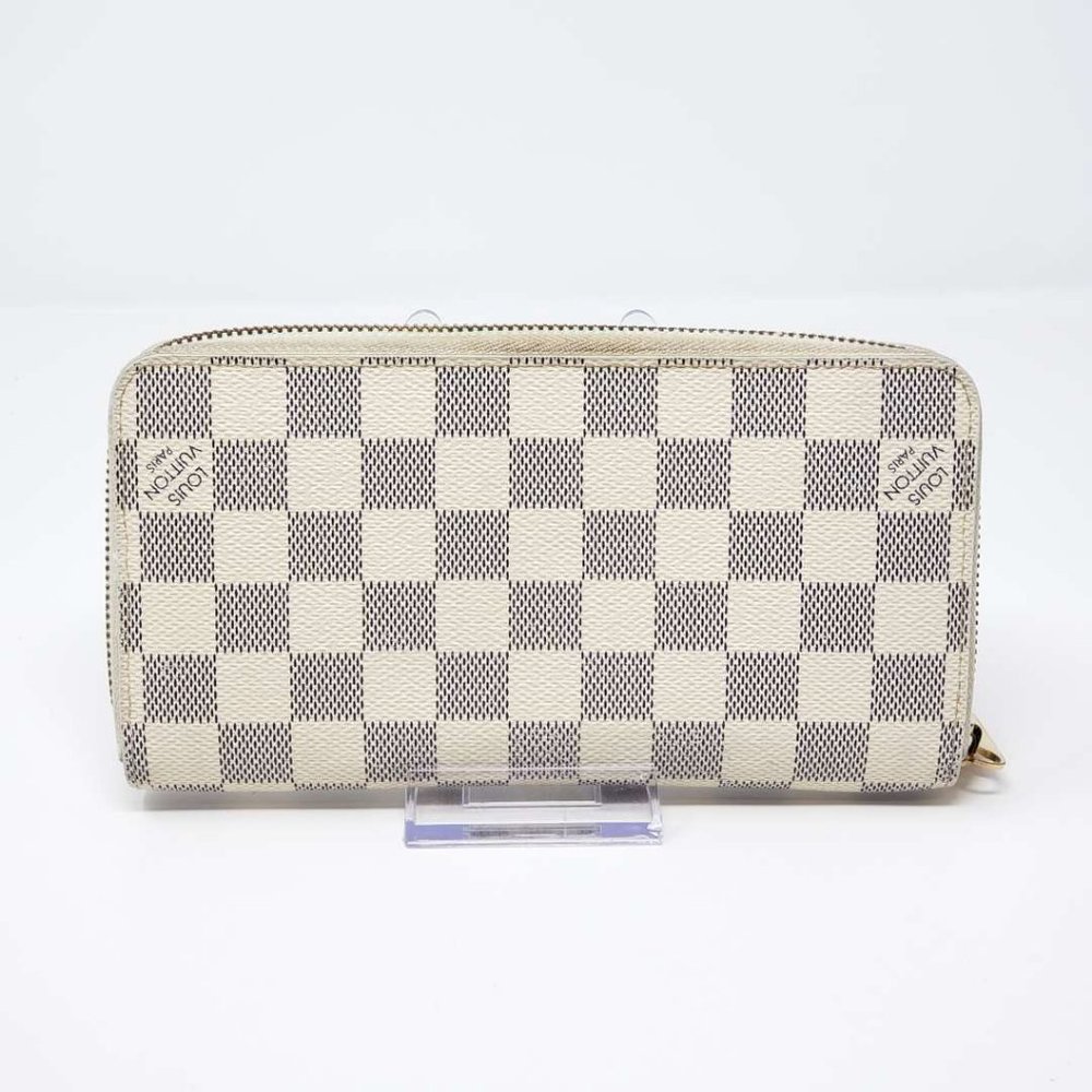 Auth Louis Vuitton Damier Azur  Zippy Zippy Wallet - Picture 2 of 13